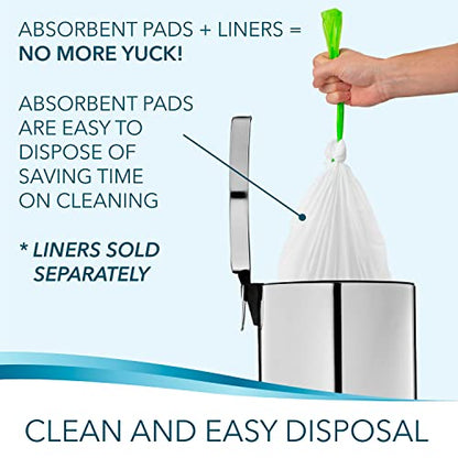 TidyCare Disposable Bedside Commode Pads for Adult Portable Toilet Chair Bucket and Bedpan | Value Pack of 120 Commode Pads | Universal Fit Absorbent Pads for Home Medical Care - size: 120 Count (Pack of 1)