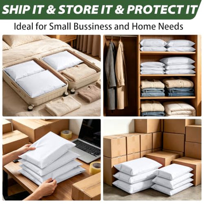 10Pack Thick Large Poly Mailers Bags 19x24 for Clothes and Small Bussiness - color: White, size: 10 Pack-19x24
