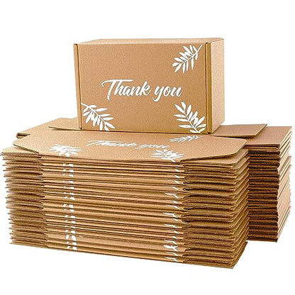 Shipping Boxes Inner Measurement 6x4x3 inches Brown Small Mailing Boxes 40 Pack Cardboard Corrugated Box Mailers
