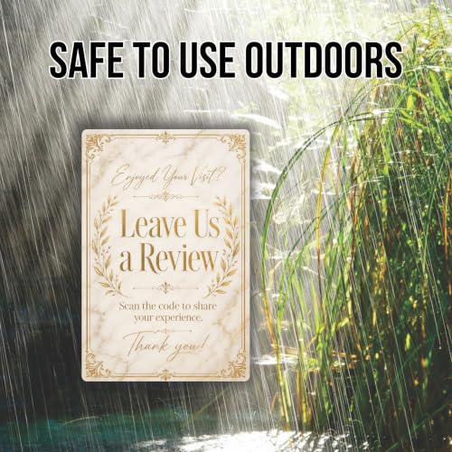 Leave Us a Review Luxe Gold Business Sign - style: Leave Us a Review