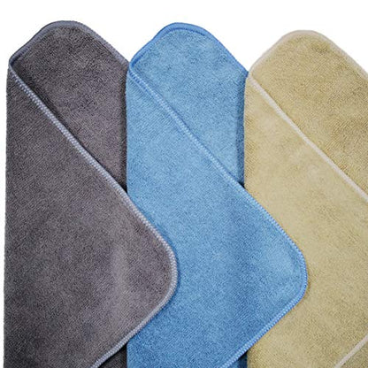 POLYTE 340 GSM Multipurpose Microfiber Cleaning Towel, 16x24 in, 6 Pack