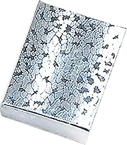 RJ Displays 6 Pack Cotton Filled Silver Foil Paper Cardboard Jewelry Neck, Ring, Earring, Pendant, Pocket Watch, Body Jewelry, Gift and Retail Boxes Size 3 1/16" x 2 1/8" x 1" Inch (Silver) - color: Silver