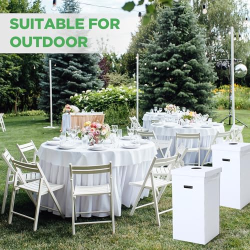 3 Pcs Disposable Cardboard Trash Cans with Lids and Bags, 40 Gallon - size: 40 Gallon