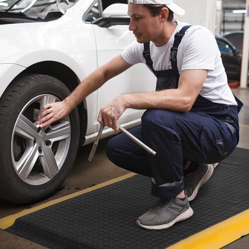 Anti Fatigue Mat 2x5 Ft 15/16" Thick Soft Sponge Ergonomic Mat - size: 59.9"L x 23.6"W x 0.9"Th