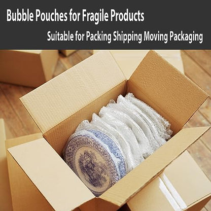 25Pcs Large Bubble Pouches, 16” X 20” Clear Bubble Pouch Wrap Bags for Packing, Double Walled Moving Supplies Bubble Bags Wrap for Fragile Dishes China Plates, Bubble out Bags for Shipping Moving - size: 16"x20"