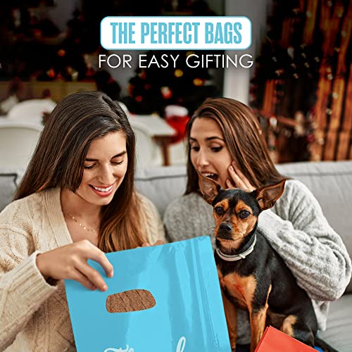 Thank You Bags, Merchandise Bags, Customers, Small Business, Blue, 16”x18” - color: Blue, size: 16" x 18"