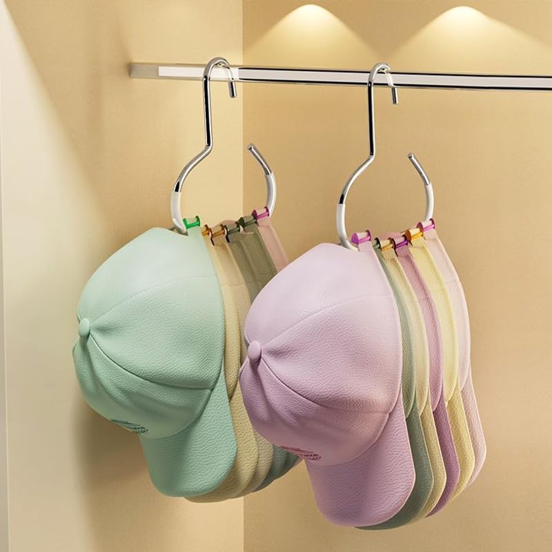 Belt/Scarf Hangers for Closet - 2 PCS Nonslip Space Saving Steel Tie Rings Holder Organizer for Hat, Neckties, Shawls Scarves, Veils, Pashminas Display(White) - color: White