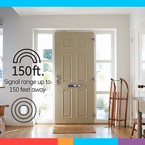 GE Wireless Doorbell Kit, Plug-In Receiver, 2 Push Buttons, 8 Melodies - size: 150 Ft Range, style: 8 Melody | 2 Push Buttons