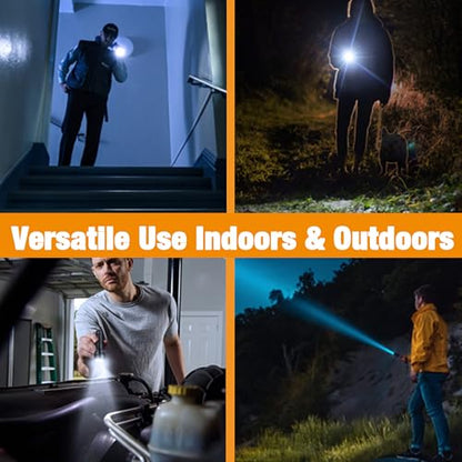 EverBrite Mini Flashlight, Zoomable LED Flash Light, 3 Modes, 3AAA Batteries Included, Handheld Small Flashlight for Camping, Emergency, Home – Black (Pack of 2) - color: Black, size: Small (Pack of 2)