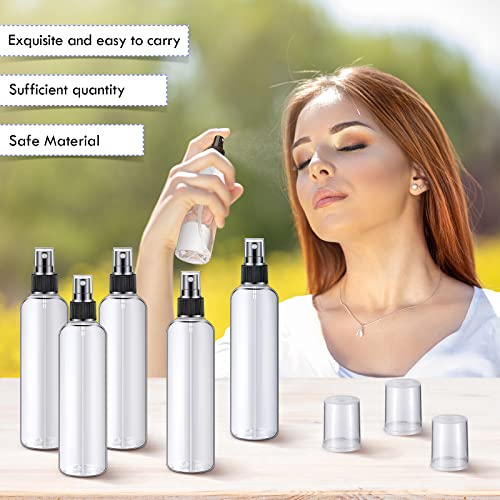 Eccliy 32 Pcs 8 oz Spray Bottles Fine Mist, Black, Clear - color: Black, style: Clear