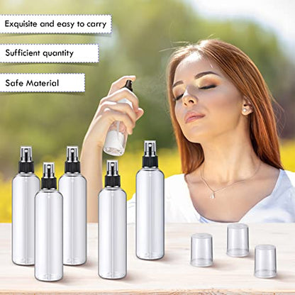 Eccliy 32 Pcs 8 oz Spray Bottles Fine Mist, Black, Clear - color: Black, style: Clear
