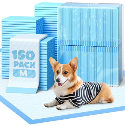 Powools Puppy Pads, 22 x 22 in, Super Absorbent, Spill-Proof, 150 Packs - size: 22" × 22" - 150 Packs