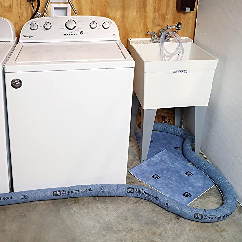 PIG Water Absorbing Kit | Absorbs up to 5 Gallons per kit | Blue | PM50490 - size: 5-Gallon Absorbency