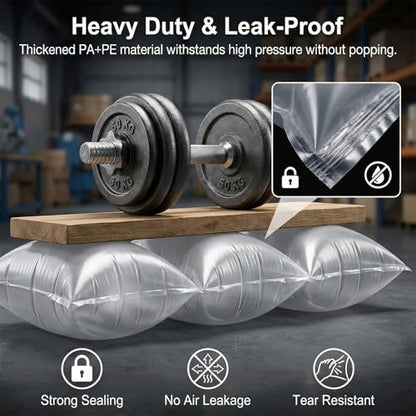 100 Pack Air Pillows for Shipping with Pump, Inflatable Air Bags