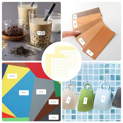 1620 Pcs File Folder Labels 0.6 x 1 Inch Blank Name Labels White Labels Stickers Writable Food Labels for Jars Boxes Envelopes School Office Kitchen - color: 1620pcs 28x16 Mm