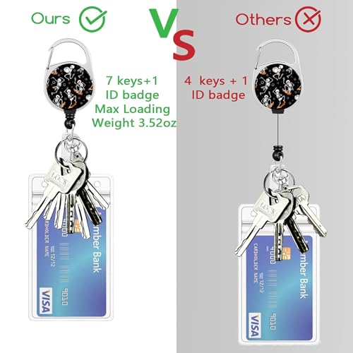 ID Badge Holder with Lanyard,Retractable ID Badge Card Holders&Detachable Lanyard Strap,ID Card Protector for Women Teacher Nurse Doctor Office. (Skeleton-01) - color: Skeleton-01