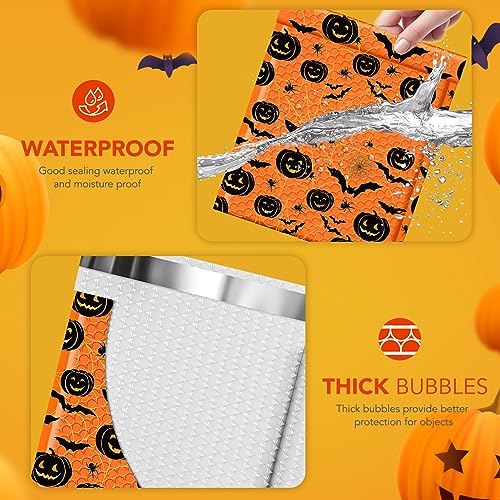 Fuxury Bubble Mailers 8.5x12 Inch 40 Pack Halloween Padded Envelopes - color: Orange, size: 8.5x12" 40 PC