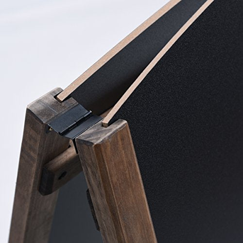 40" Double-Sided Standing Blackboard, Wooden A-Frame Rustic Chalkboard, Removable Archaistic Sidewalk Chalkboard, Indoor and Outdoor Menu Sign Board, Wedding Signage