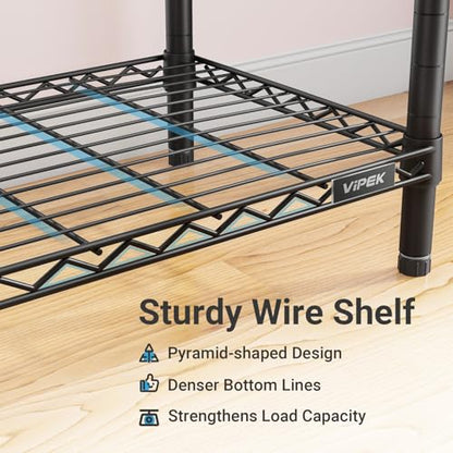 VIPEK V40 Medium Clothes Rack, Modular Closet System Clothing Rack - color: Black, size: V40 Medium