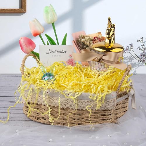 Caleihd Crinkle Cut Paper Shred Filler Gift Cushion Streamer Yellow - color: Yellow