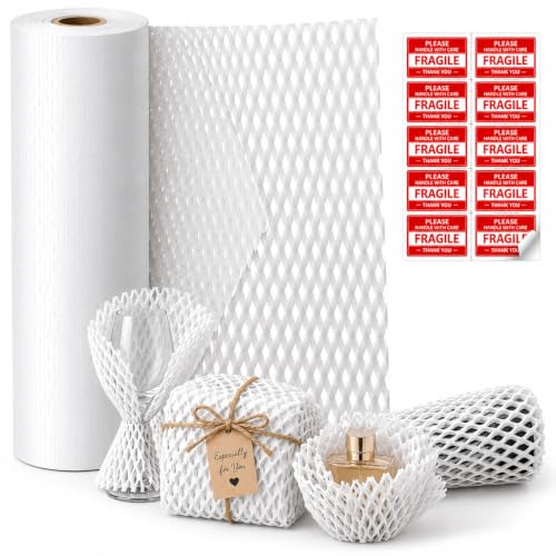 White Honeycomb Packing Paper, 12" x 100 ft, Gift Wrapping Paper - color: White, size: 12 Inch x 100 Feet
