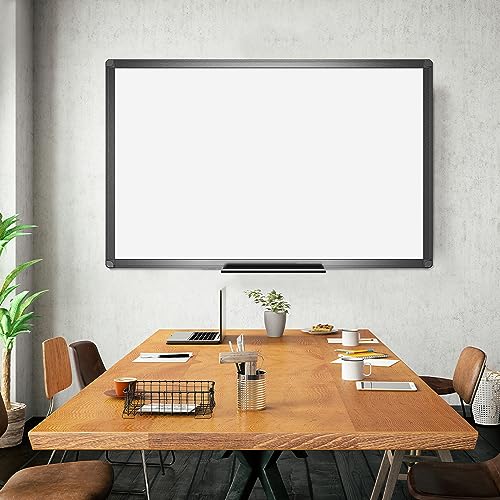 VIZ-PRO Magnetic Dry Erase Board, 48 x 36 Inches, Black Aluminium Frame - size: 48"W x 36"H