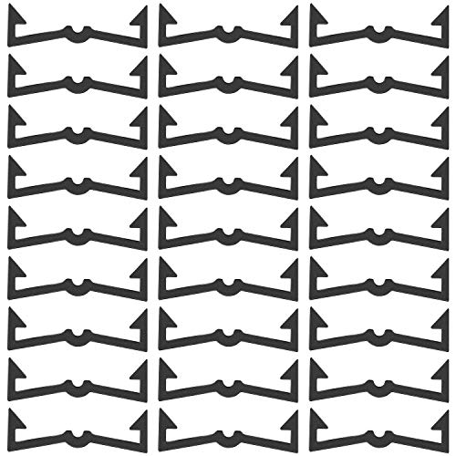 Hicarer 50 Pegboard Locks for Hooks, Black Plastic Peg Hook Clips