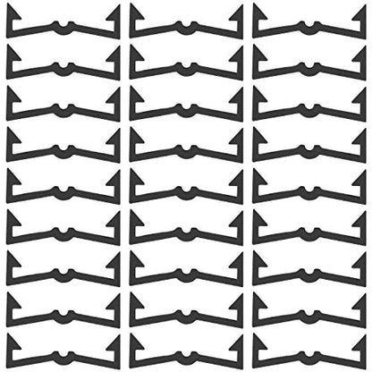 Hicarer 50 Pegboard Locks for Hooks, Black Plastic Peg Hook Clips
