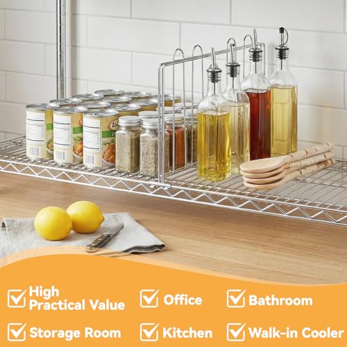 10 Pcs 14" W x 9" H Shelf Dividers for Wire Shelves, Vertical Wire Shelf Dividers for Storage Item Separation and Organization, Rack Shelving Accessories Bulk - size: 14" W x 9" H