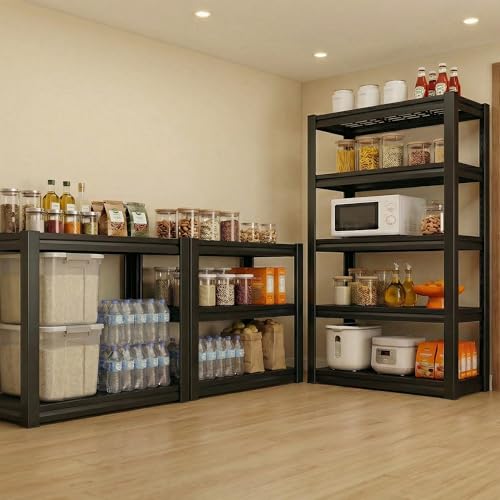 Romorgniz 5 Tier Storage Shelves 3200LBS Garage Shelving, Adjustable Shelving Units and Storage, Metal Utility Shelf for Kitchen Pantry Garage Warehouse Basement, 35.6" W x 72.2" H x 16.1" D - size: 35.6" W X 72.2" H X 16.1" D