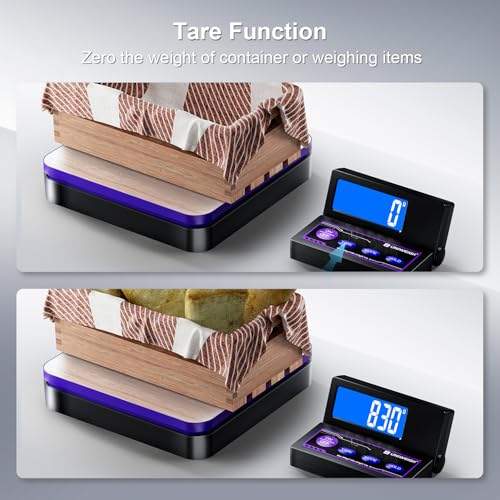 UNIWEIGH Digital Wireless Shipping Postal Scale 110lbs/0.1oz Accurate - color: black+purple+stainless steels