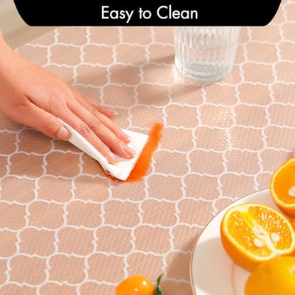Cooyes Shelf Liner for Kitchen Cabinets, Non‑Adhesive Drawer Liner - color: Absolute White, size: 20"W x 360"L