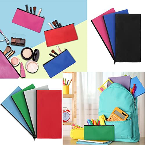 Teling 14 Pack Bank Money Bags with Zipper for Cash, Bright Color - color: Bright Color