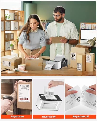 MUNBYN Thermal Shipping Labels, 4x6 Labels for Printer, 500 Sheets/1 Roll - style: 500 Labels