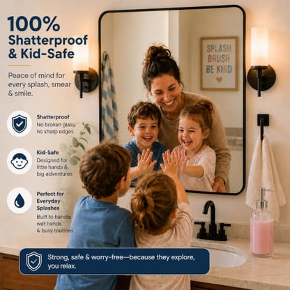Refillable Clear Soap Dispenser Bottles with Pump, 16 oz (3 Pack) | BPA-Free Plastic Boston Round Containers for Hand Soap, Lotion, Shampoo, Kitchen & Bath
