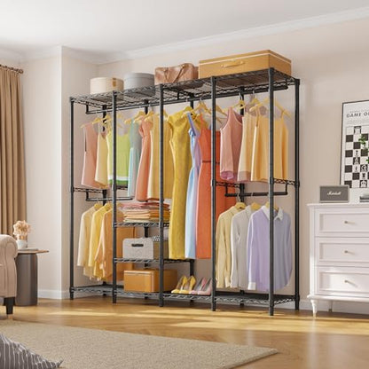 VIPEK V40 Medium Clothes Rack, Modular Closet System Clothing Rack - color: Black, size: V40 Medium