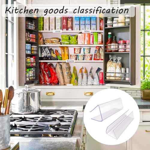 Shelf Label Holder 3"L x1"H 30Pcs Clip on 0.6"-0.8" Thick Shelves