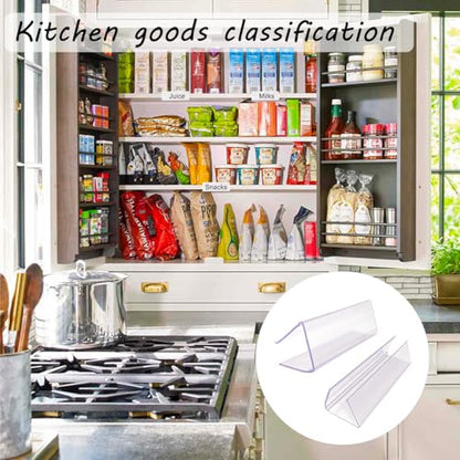 Shelf Label Holder 3"L x1"H 30Pcs Clip on 0.6"-0.8" Thick Shelves