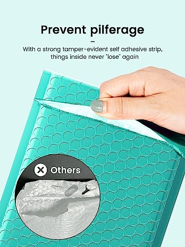 GSSUSA Teal Bubble Mailers 6x10" Padded Mailers 50Pack Shipping Bag - color: Teal, size: 6x10 50pc