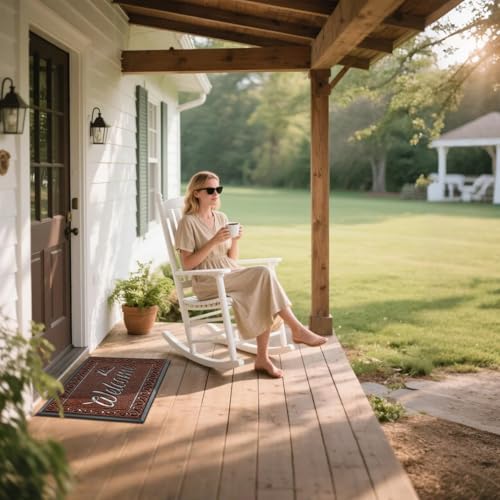 Yimobra Artificial Grass Welcome Mat, 29.5 x 17 in, Maroon - color: Maroon, size: 29.5x17 Inch