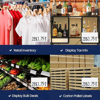 Pricing Labels for Monarch 1131 White - 20,000 Labels w/ 8 Rolls Value Pack, 1 Sleeve - Made in USA - color: White, size: 1 Sleeve