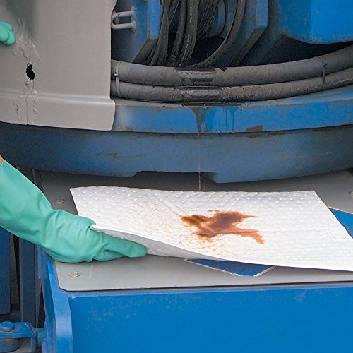 PIG Oil Mat - Oil-Only Absorbent Mat Pads - 50 Pads per Bag - 15" x 20" Pads - Absorbs up to 28 Ounces per Pad - MAT415 - size: 15" x 20"