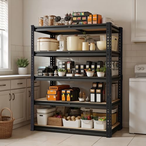 Garage Shelving Units, Storage Shelves Heavy Duty, 60", 2400LBS - size: 12"D x 28"W x 60"H