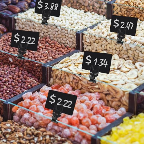 30 Pcs Pop Clip Sign Stand Holder, 270° Rotatable Price Tag Clips