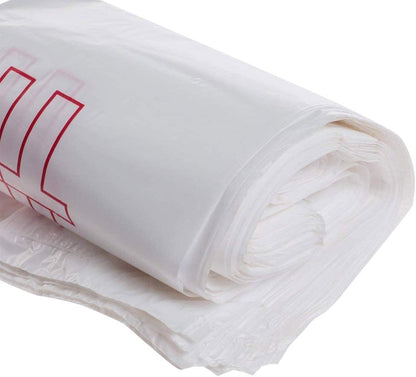TashiBox 400Ct Plastic Bags with Handles, Thank You Bags - style: 400pcs