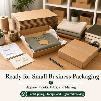 9x9x4 Brown Kraft Shipping Boxes for Small Business, 20 Pack - size: 9x9x4 Inch