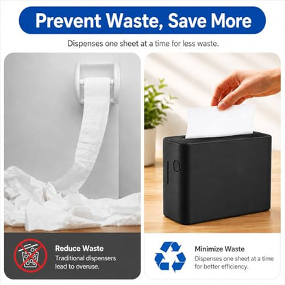 Countertop Paper Towel Dispenser, Commercial Multifold Hand Towel Holder - color: Black-1
