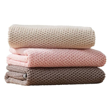 JOYMOOP Microfiber Cleaning Cloth, 3 Piece Set, Large, Multi Color - color: R