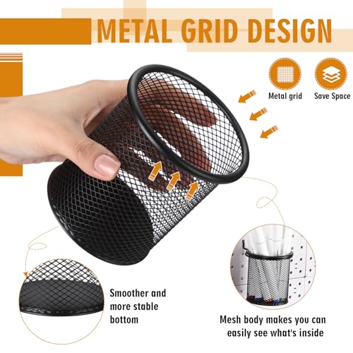 Spakon 6 Sets Pegboard Cups with Hook, Black, 2.95x2.95x3.74'', Straight - color: Black, size: 2.95x2.95x3.74'', style: Straight