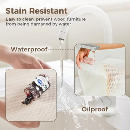100% EVA Shelf Liner Waterproof Non Adhesive, 17.5" x 120", Clear - color: Clear, size: 17.5"W x 120"L